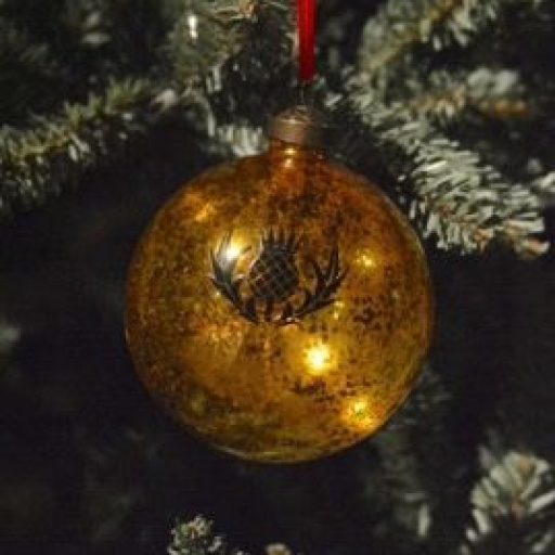 Gold Glass Ornament